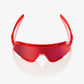 100% Slendale Campari Translucent Red Sunglasses - HiPER Fire Red Mirror Lens