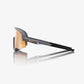 100% Slendale Soft Tact Grey Sunglasses - HiPER Copper Mirror Lens