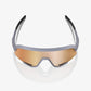 100% Slendale Soft Tact Grey Sunglasses - HiPER Copper Mirror Lens