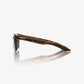 100% Erba Gloss Havana Sunglasses - Grey/Green Lens