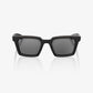 100% Erba Soft Tact Black Sunglasses - Smoke Lens