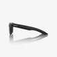 100% Erba Soft Tact Black Sunglasses - Smoke Lens