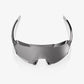 100% Korbin Gloss Black Chrome Sunglasses - HiPER Silver Mirror Lens