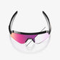100% Slendale SL Gloss Black Sunglasses - Purple Flash Mirror Photochromic Lens