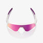 100% Slendale SL Matte Chalk Sunglasses - Purple Mirror Lens