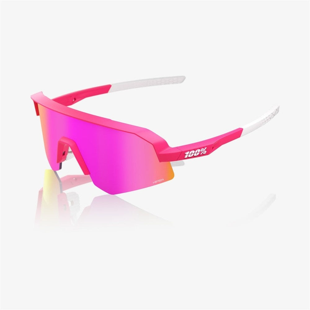 100% Slendale SL Satin Pitaya Sunglasses - HiPER Vital Pink Mirror Lens