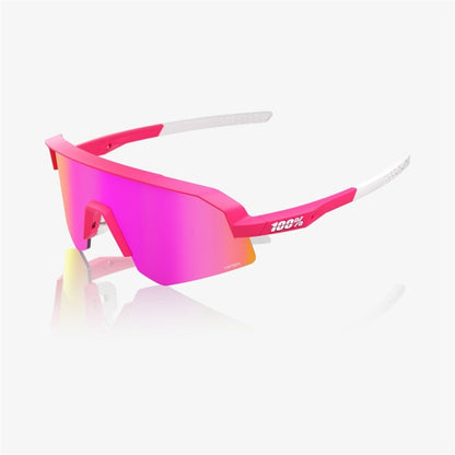 100% Slendale SL Satin Pitaya Sunglasses - HiPER Vital Pink Mirror Lens