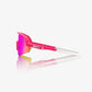 100% Slendale SL Satin Pitaya Sunglasses - HiPER Vital Pink Mirror Lens