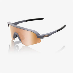 100% Slendale SL Soft Tact Grey Sunglasses - HiPER Copper Mirror Lens