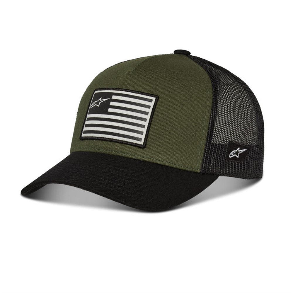 Alpinestars Flag Snapback Hat - Military/Black