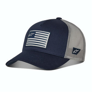 Alpinestars Flag Snapback Hat - Navy / Grey