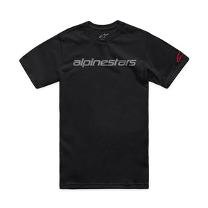 Alpinestars Mens Linear Wordmark 2.0 CSF Tee - Black Grey Red