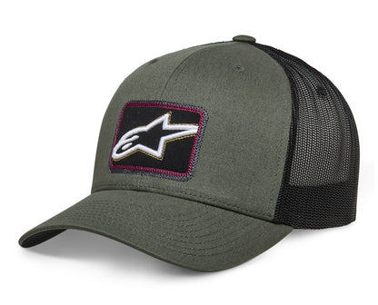 Alpinestars Mens Grounder Trucker Snapback Hat - Military Green