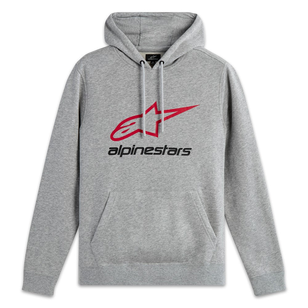 Alpinestars Mens Always V3 Hoodie - Grey Heather Red