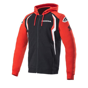 Alpinestars Mens Honda Zip Hoodie - Red/Black