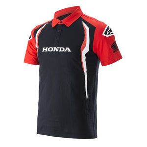 Alpinestars Mens Honda Polo Shirt - Black/Red