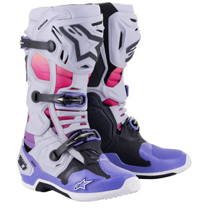 Alpinestars Tech-10 MX Boots Daytona LE Haze Grey/Orange Fluoro/Rhodamine