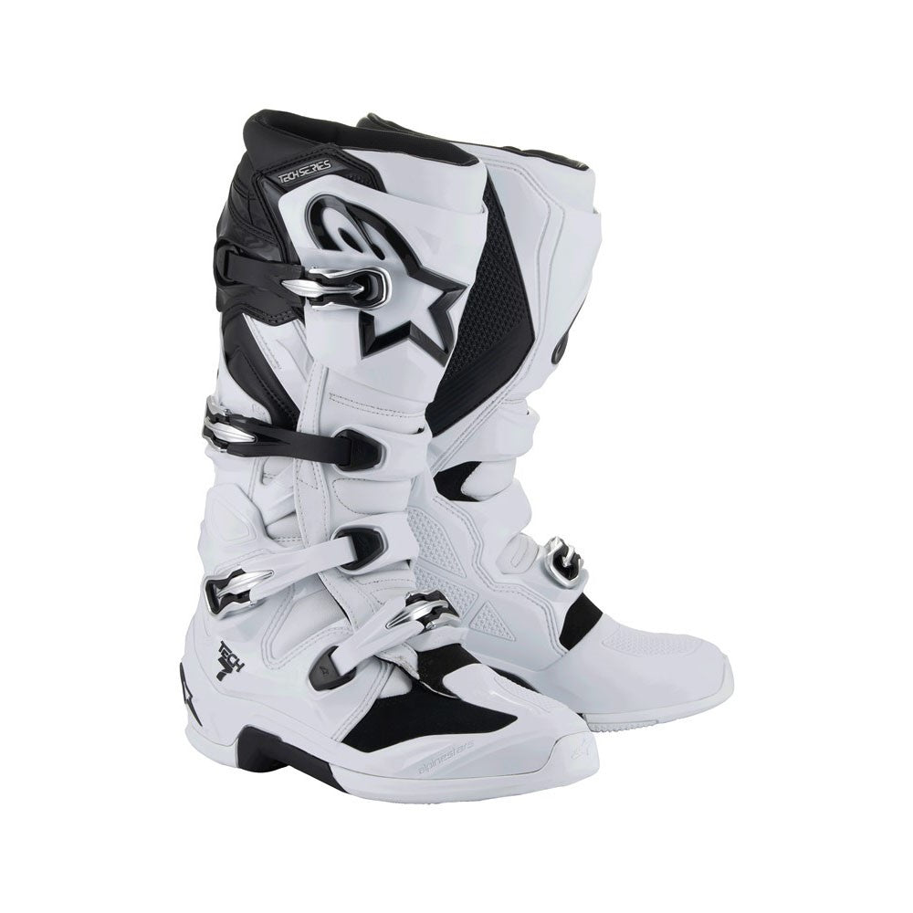 Alpinestars Tech-7 Adult MX Boots - White / Black