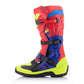 Alpinestars Tech-3 Adult MX Boots - Bright Red / Dark Blue / Fluro Yellow