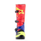 Alpinestars Tech-3 Adult MX Boots - Bright Red / Dark Blue / Fluro Yellow