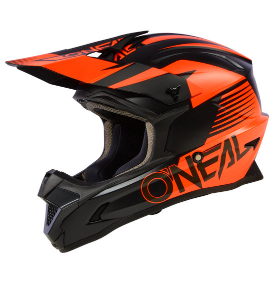 Oneal Youth 1 Series MX Helmet - Stream V23 Black/Orange