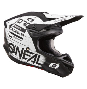 Oneal 5SRS Adult MX Helmet - Scarz Black/White