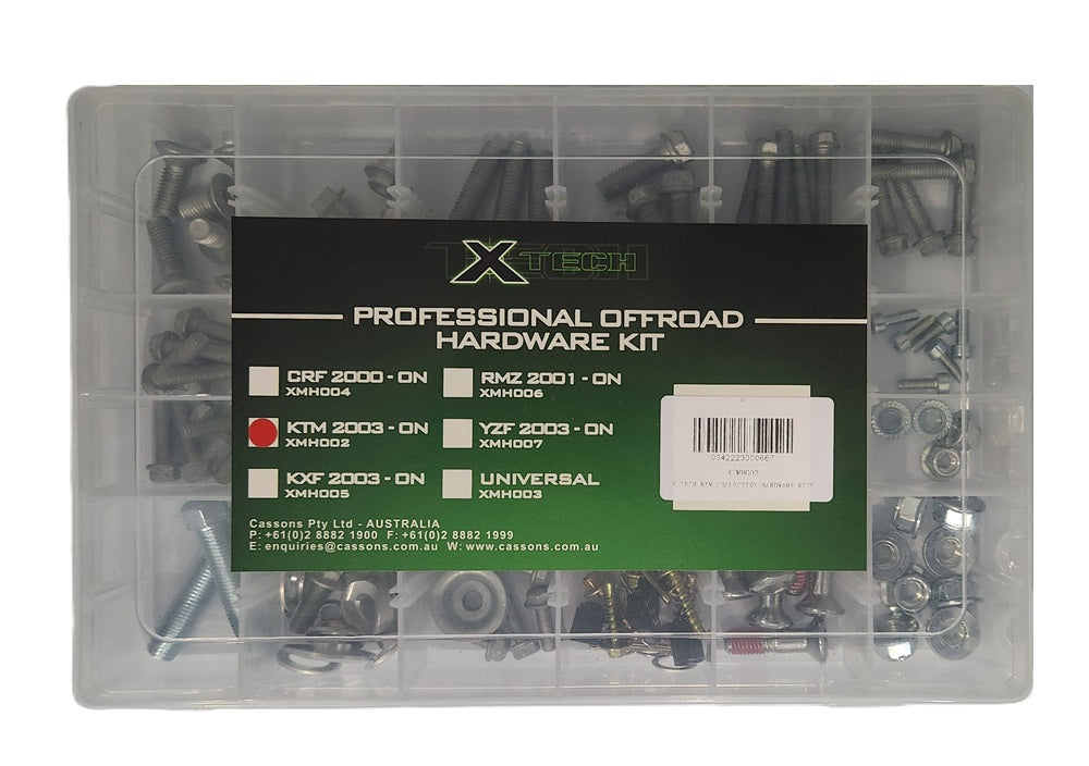 X-Tech KTM / Husqvarna Euro Motorcycle Bolt Kit - 155 Piece