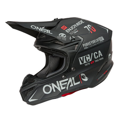 Oneal 5SRS Adult MX Helmet - Brand Black / Grey