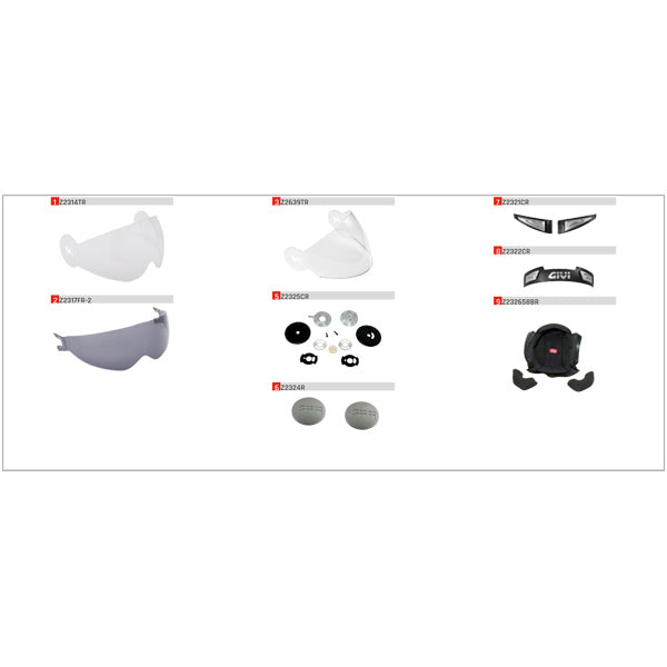 11.1 HELMET SPARES