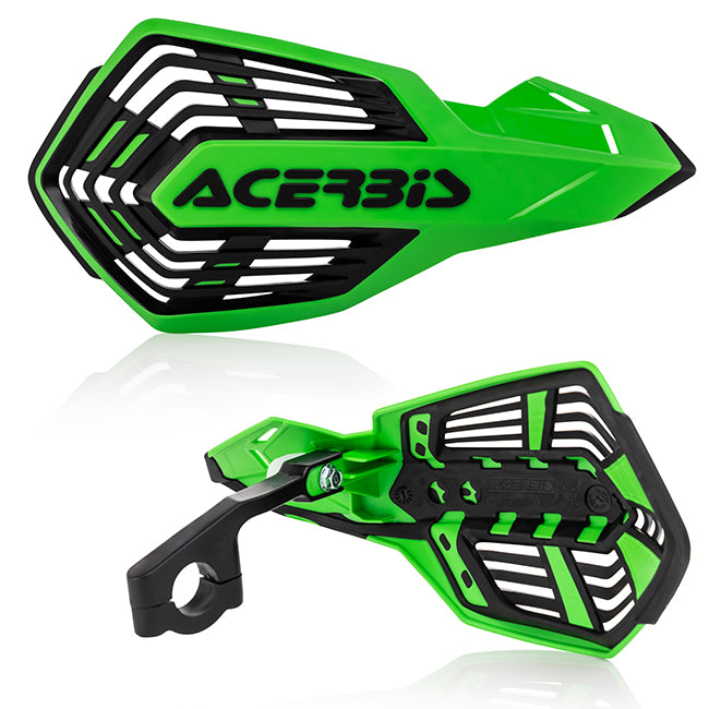 Acerbis X-Future Handguards - Green / Black