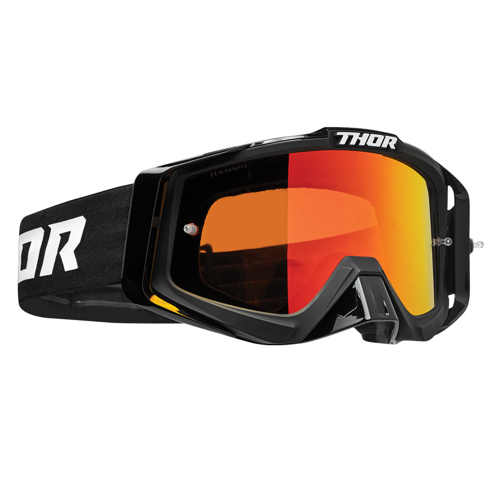 Thor Sniper Pro Adult MX Goggles - Solid Black