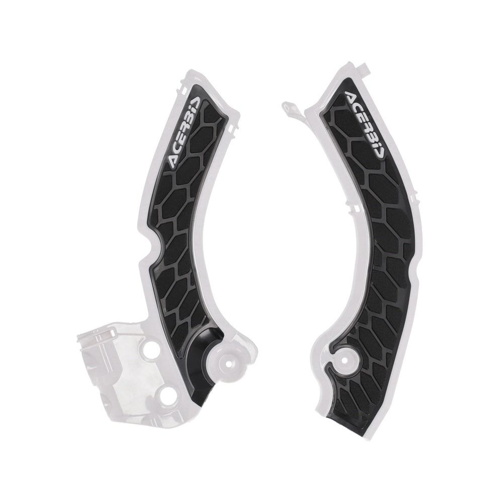 Acerbis X-Grip Frame Guards - Triumph TF/TFX 25-26 - Black/White