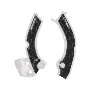 Acerbis X-Grip Frame Guards - Triumph TF/TFX 25-26 - Black/White