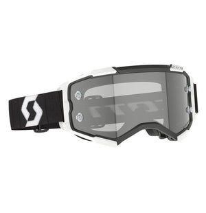 Scott Fury LS Goggle - Black / White with Light Sensitive Grey Works Lens