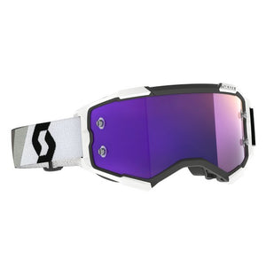Scott Fury Goggle - White / Black with Purple Chrome Works Lens
