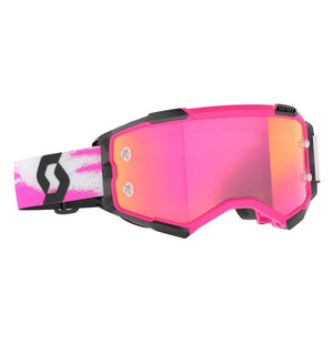 Scott Fury Goggle - Pink / Black with Pink Chrome Works Lens