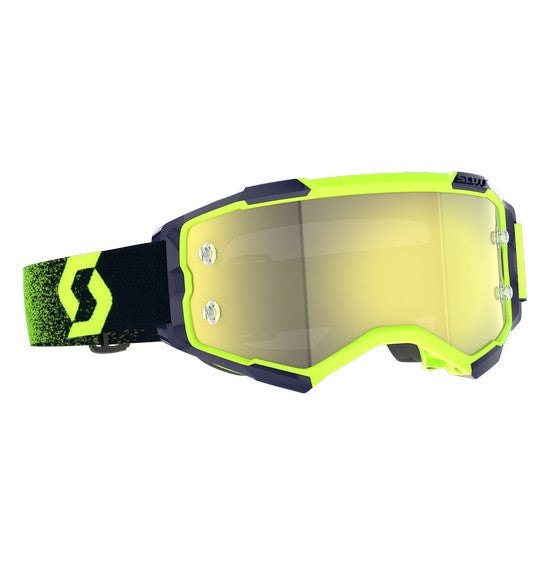 Scott Fury Goggle - Zebra Black / Neon Yellow with Yellow Chrome Works Lens