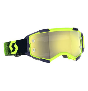 Scott Fury Goggle - Zebra Black / Neon Yellow with Yellow Chrome Works Lens