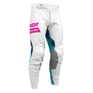 Thor Launchmode Adult MX Pants - Bleach White Aqua