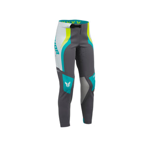 Thor Sportmode Womens MX Pants - Velocity Gray Aqua