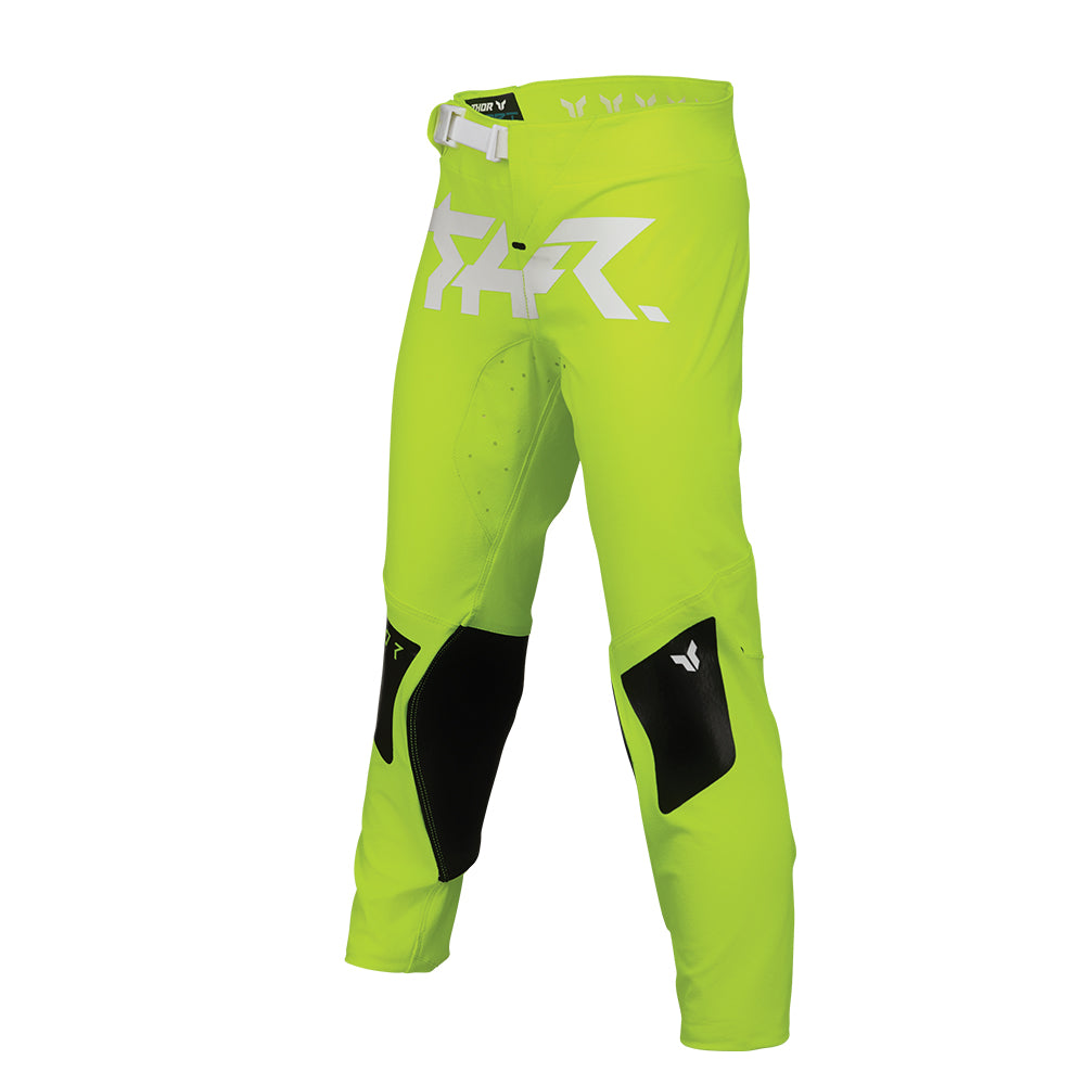 Thor Sportmode Youth MX Pants - Riot White / Acid