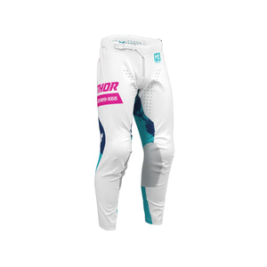 Thor Launchmode Youth MX Pants - Bleach White Aqua