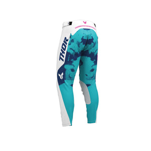 Thor Launchmode Youth MX Pants - Bleach White Aqua