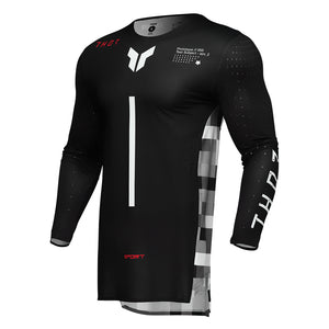 Thor Sportmode Adult MX Jersey - Riot Black / Red