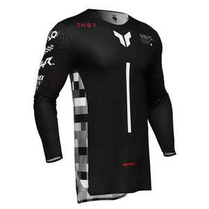 Thor Sportmode Adult MX Jersey - Riot Black / Red