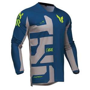 Thor Launchmode Adult MX Jersey - Forge Blue