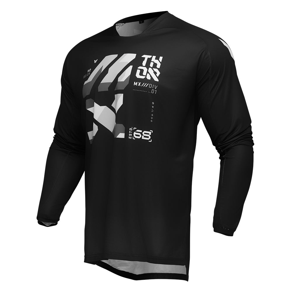Thor Launchmode Adult MX Jersey - Brave Black / Grey