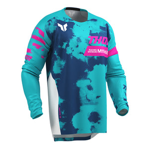 Thor Launchmode Adult MX Jersey - Bleach White Aqua