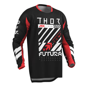 Thor Launchmode Adult MX Jersey - Futura Black Red