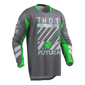 Thor Launchmode Adult MX Jersey - Futura Charcoal Green